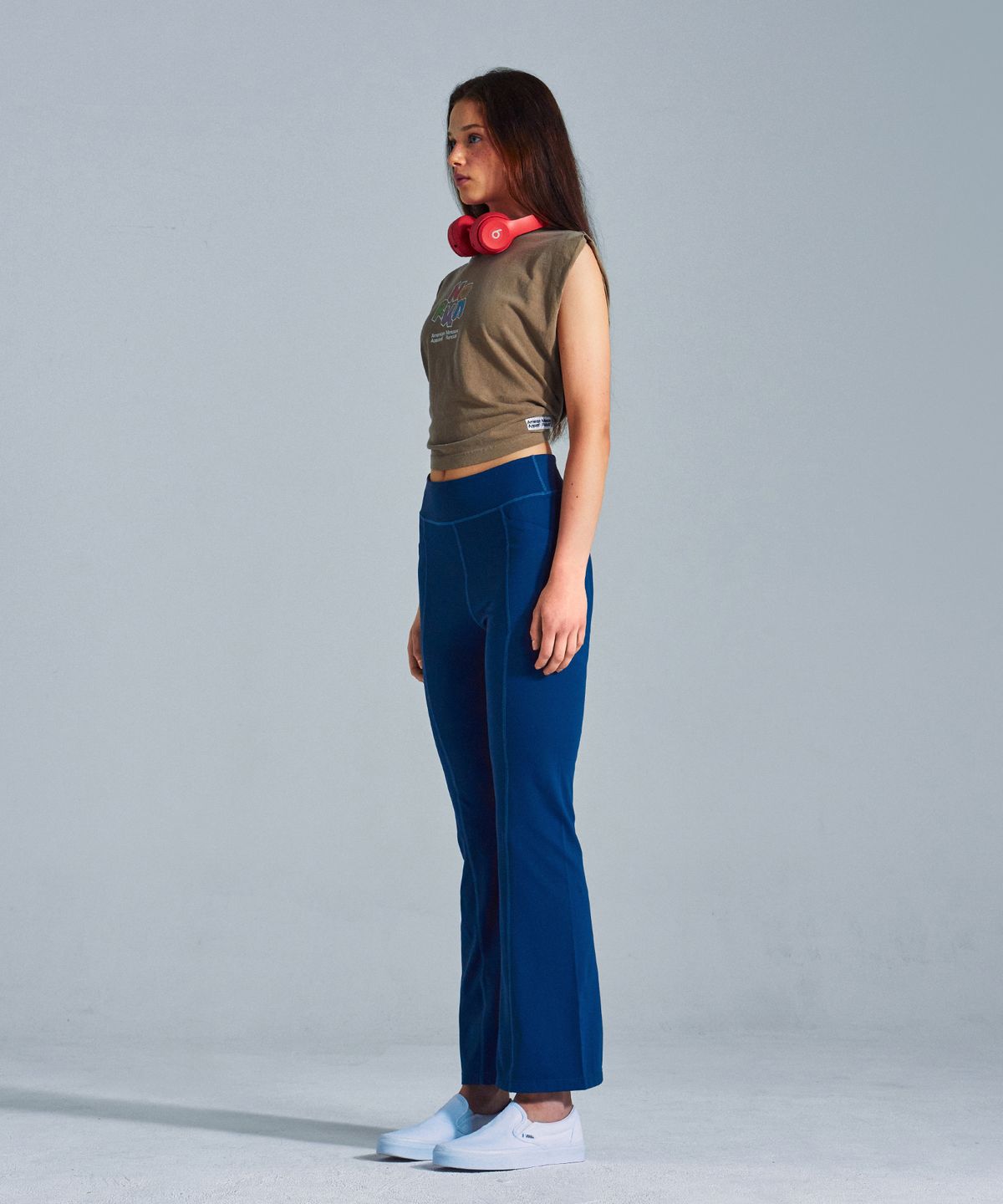 미나수(MENASOO) MNS x American apparel No Run Sleeveless (over-fit)_Brown
