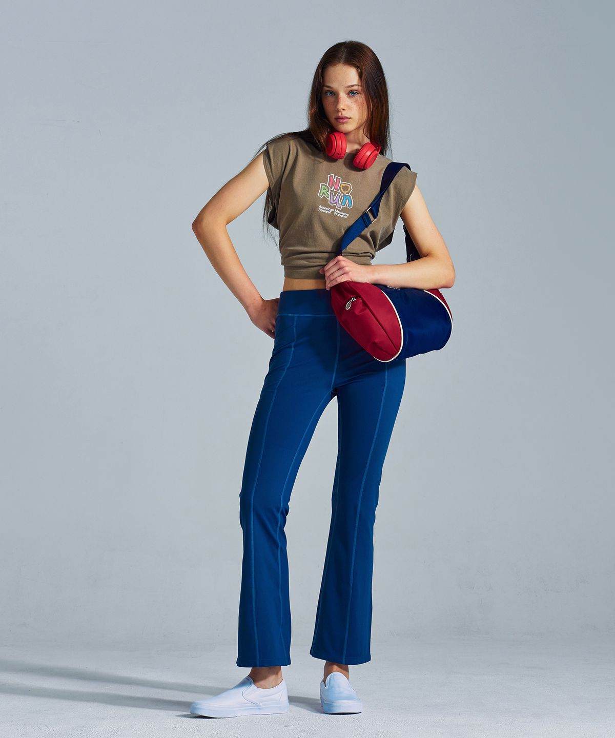미나수(MENASOO) MNS x American apparel No Run Sleeveless (over-fit)_Brown