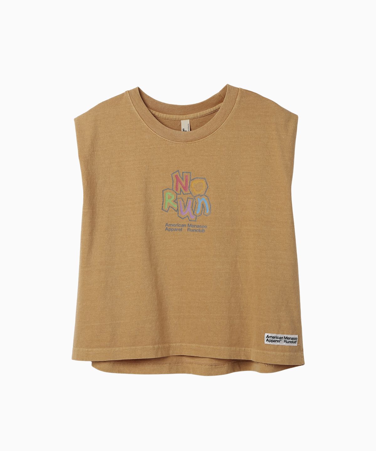 미나수(MENASOO) MNS x American apparel No Run Sleeveless (over-fit)_Mustard