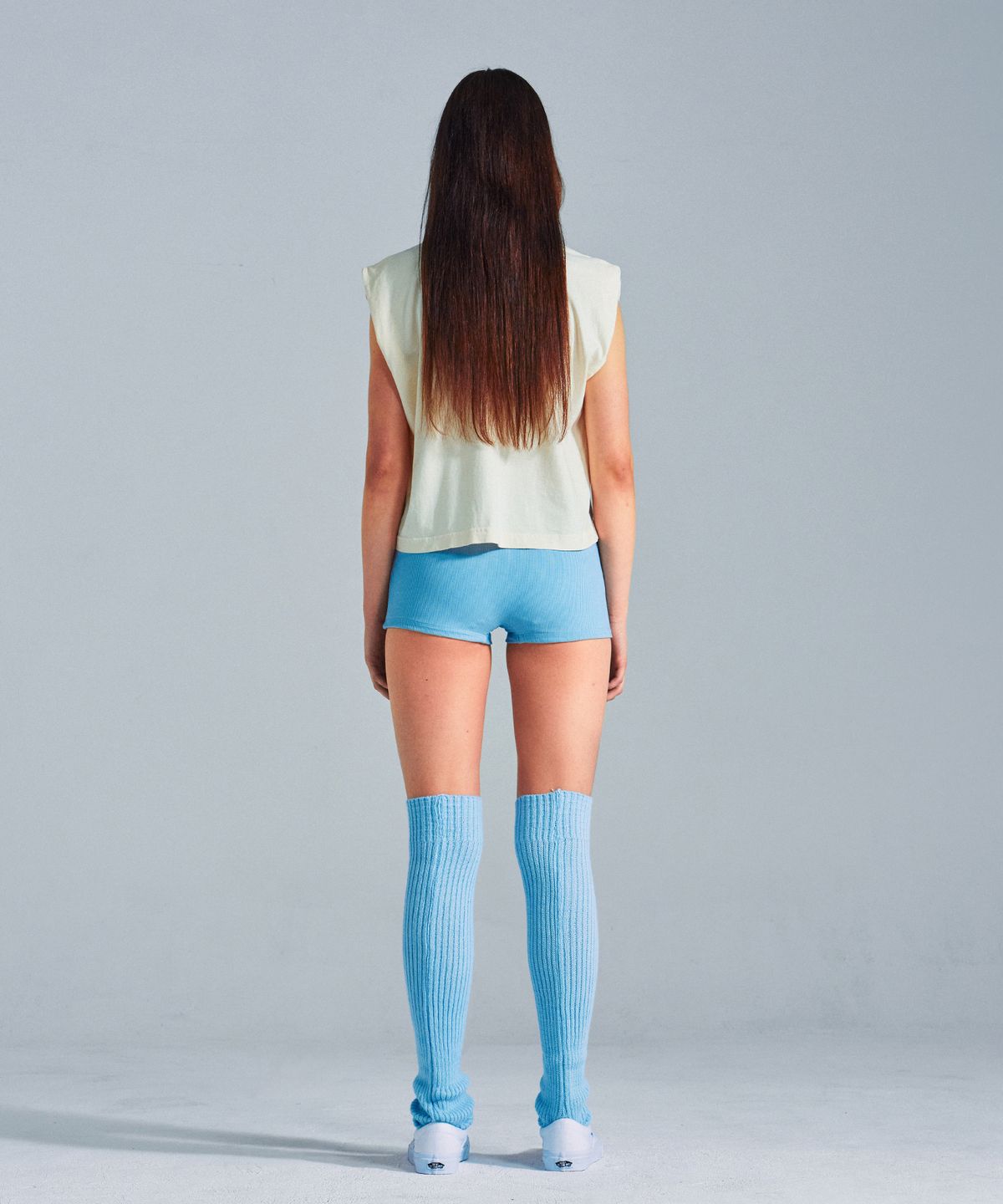 미나수(MENASOO) MNS x American apparel No Run Sleeveless (over-fit)_Cream