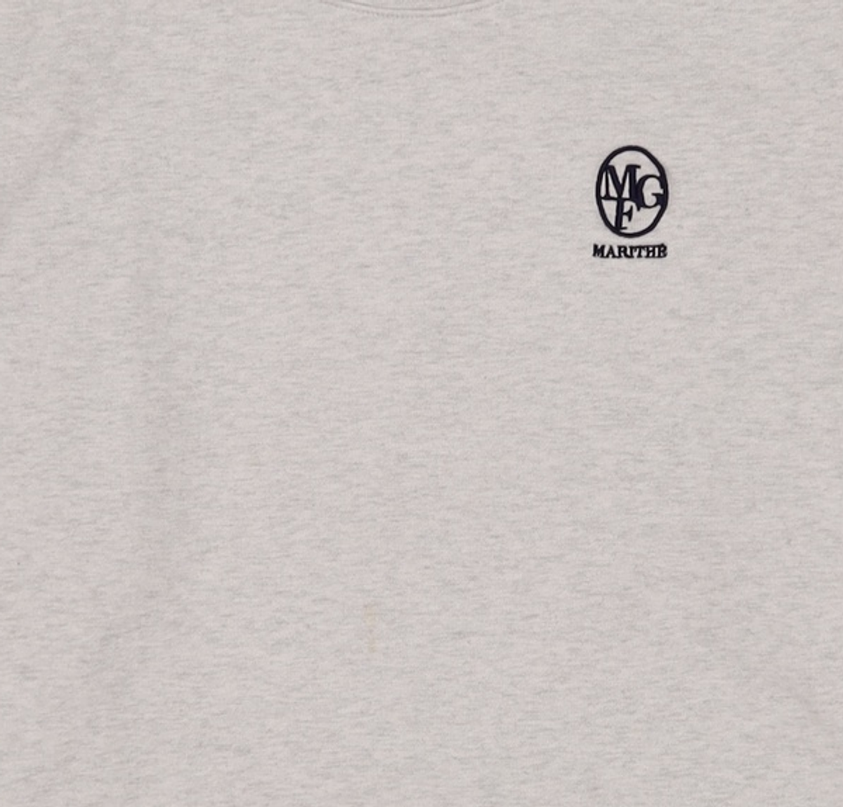 마리떼 프랑소와 저버(MARITHÉ + FRANҪOIS GIRBAUD) W EMBROIDERY SWEATSHIRT light heather gray M
