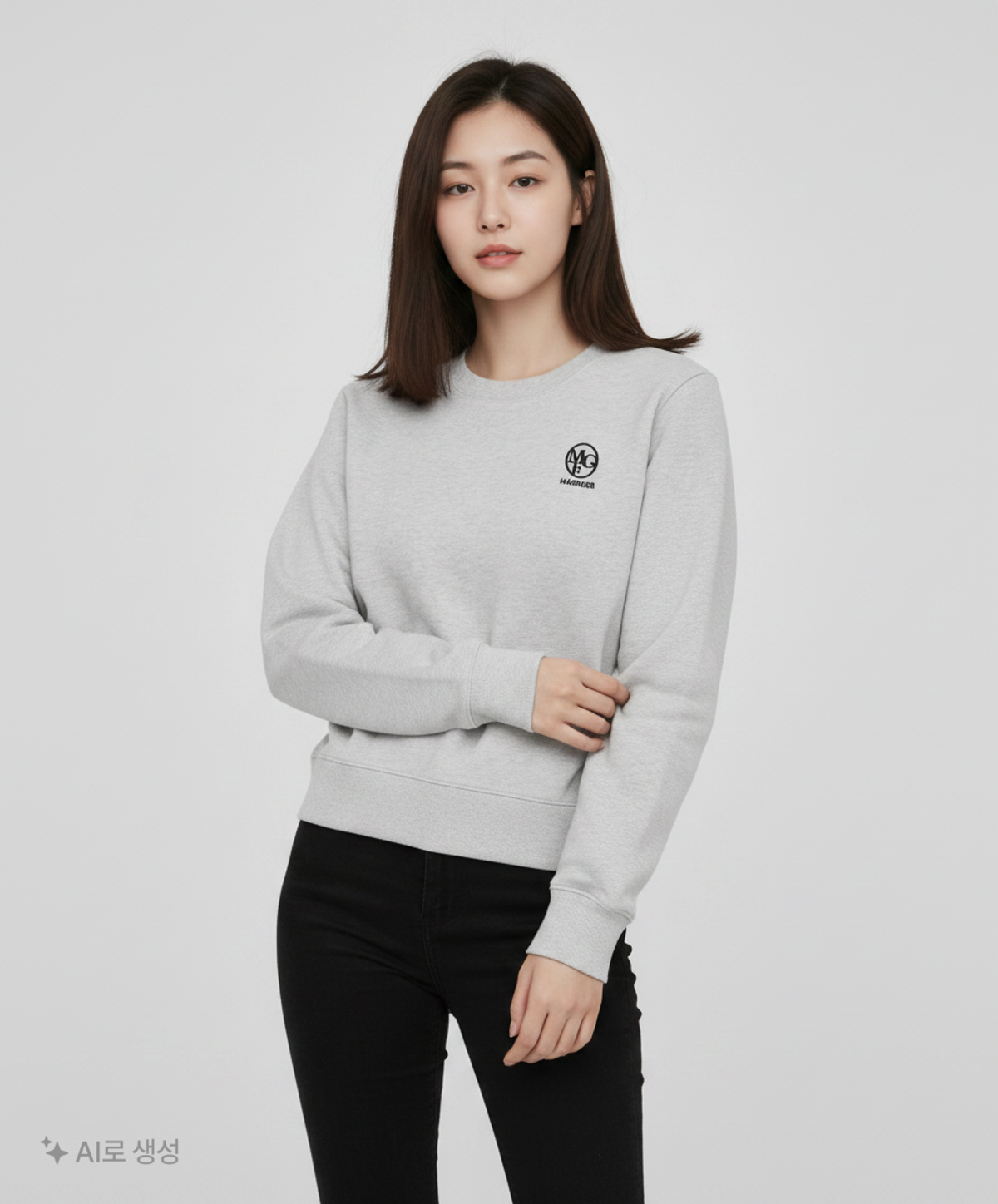 마리떼 프랑소와 저버(MARITHÉ + FRANҪOIS GIRBAUD) W EMBROIDERY SWEATSHIRT light heather gray M