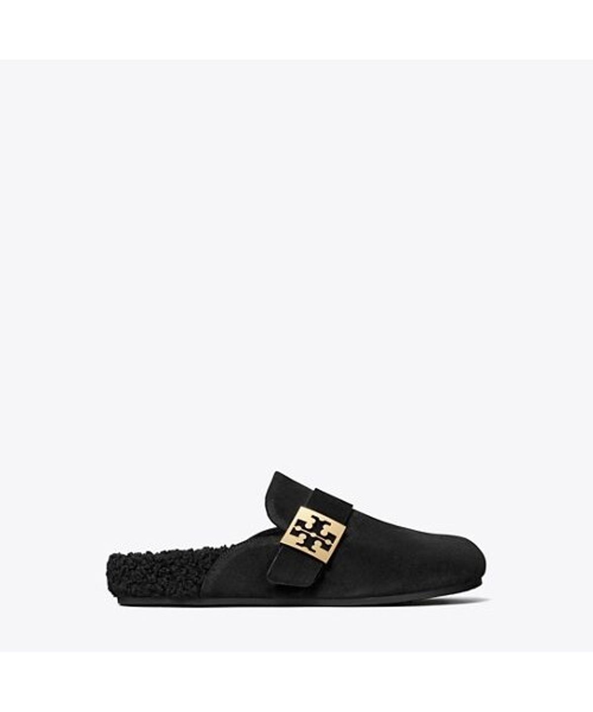 토리버치(TORYBURCH) 멜로우 시어링 뮬 - 퍼펙트 블랙 / 퍼펙트 블랙