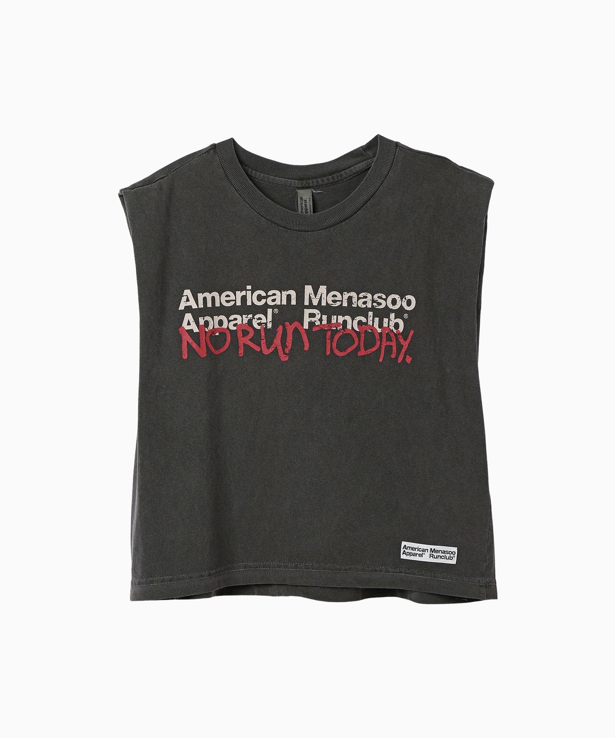 미나수(MENASOO) MNS x American apparel Today Sleeveless (over-fit)_Charcoal
