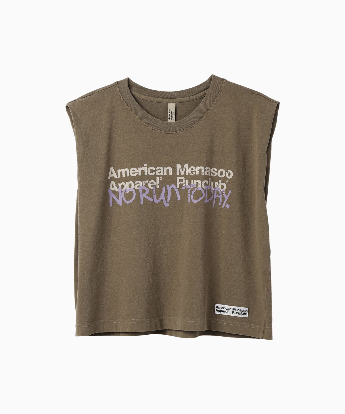 미나수(MENASOO) MNS x American apparel Today Sleeveless (over-fit)_Brown
