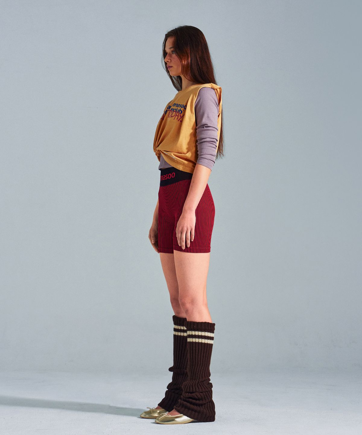 미나수(MENASOO) MNS x American apparel Today Sleeveless (over-fit)_Mustard