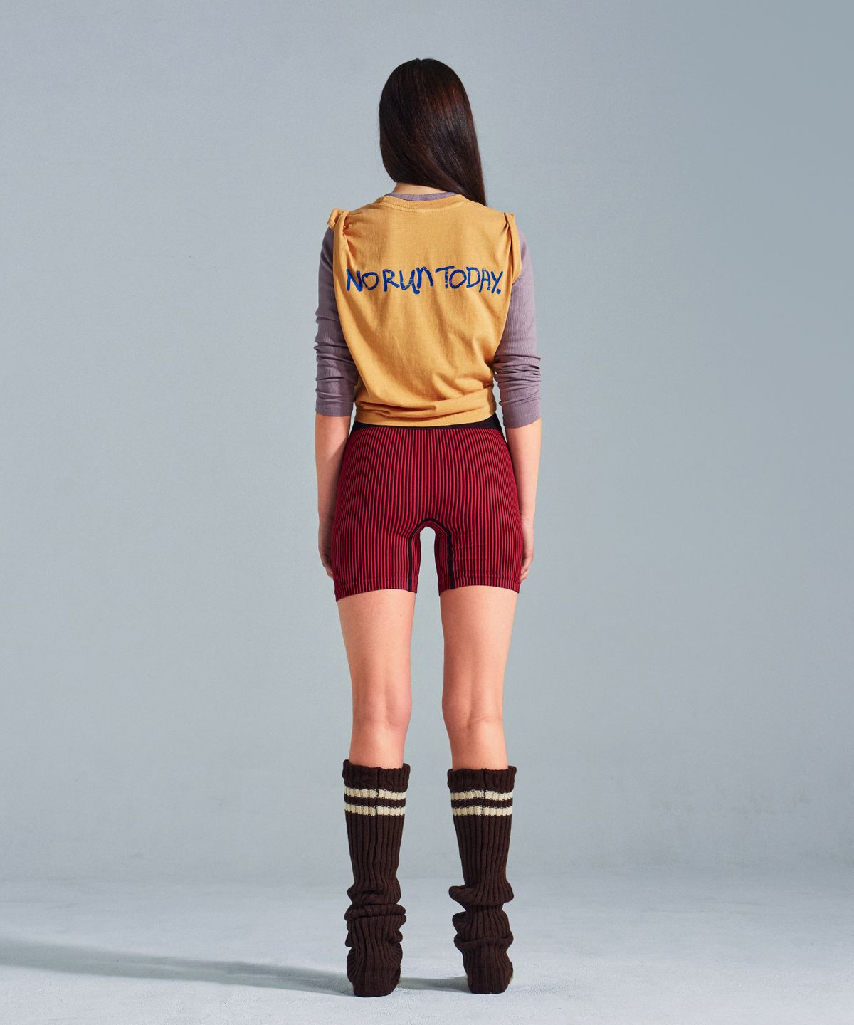 미나수(MENASOO) MNS x American apparel Today Sleeveless (over-fit)_Mustard