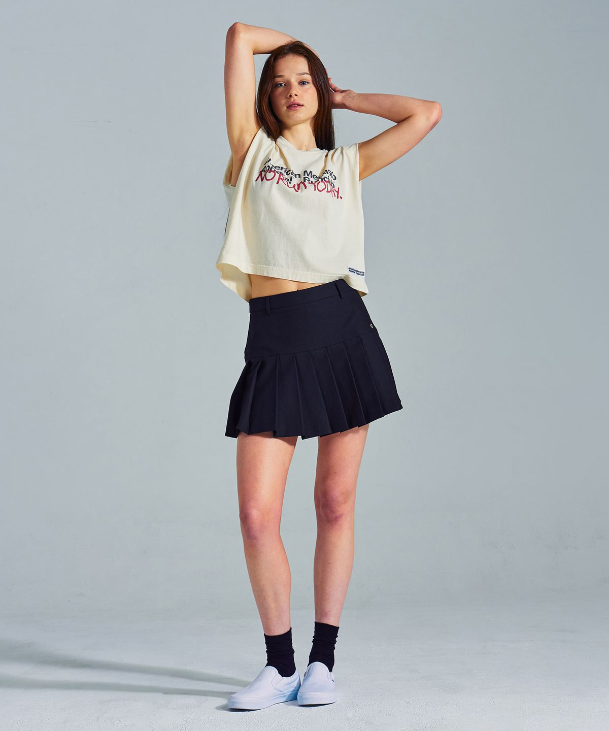 미나수(MENASOO) MNS x American apparel Today Sleeveless (over-fit)_Cream