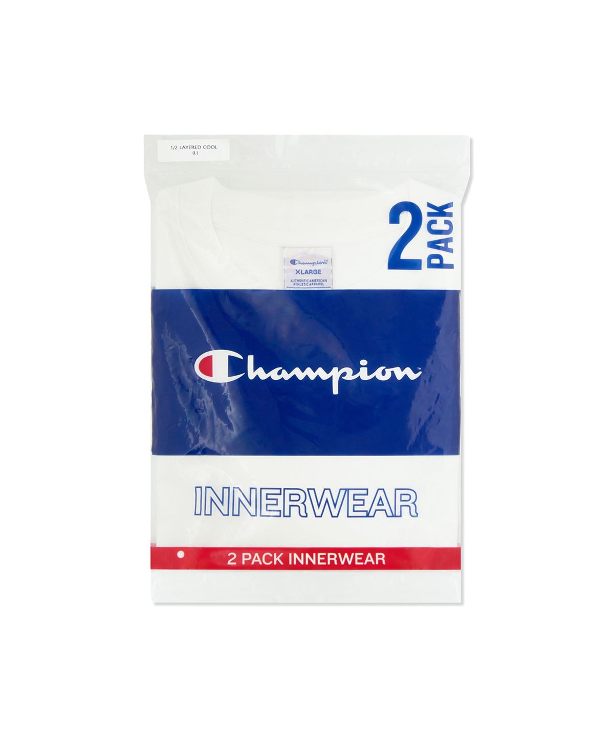 챔피온(CHAMPION) [2pack] 조그택 에어로 쿨 레이어드 티셔츠 White/White
