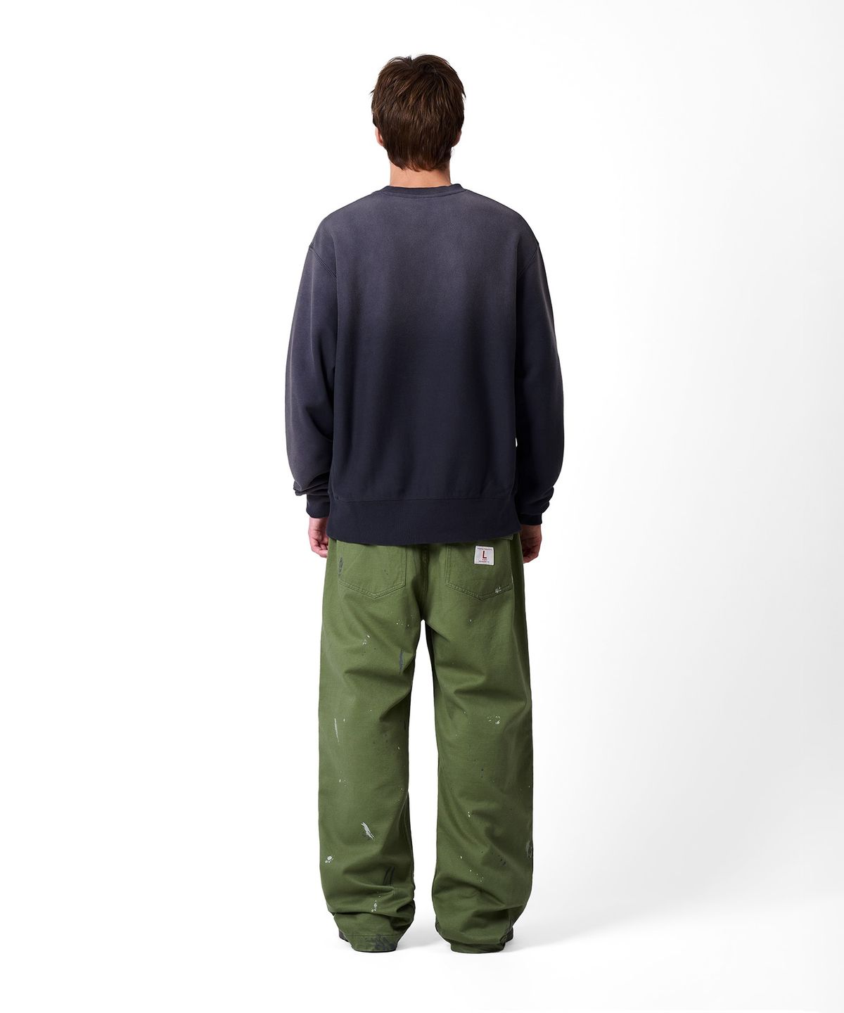 챔피온(CHAMPION) 헤리티지 리버스위브 ARMY 스웨트 셔츠 Navy
