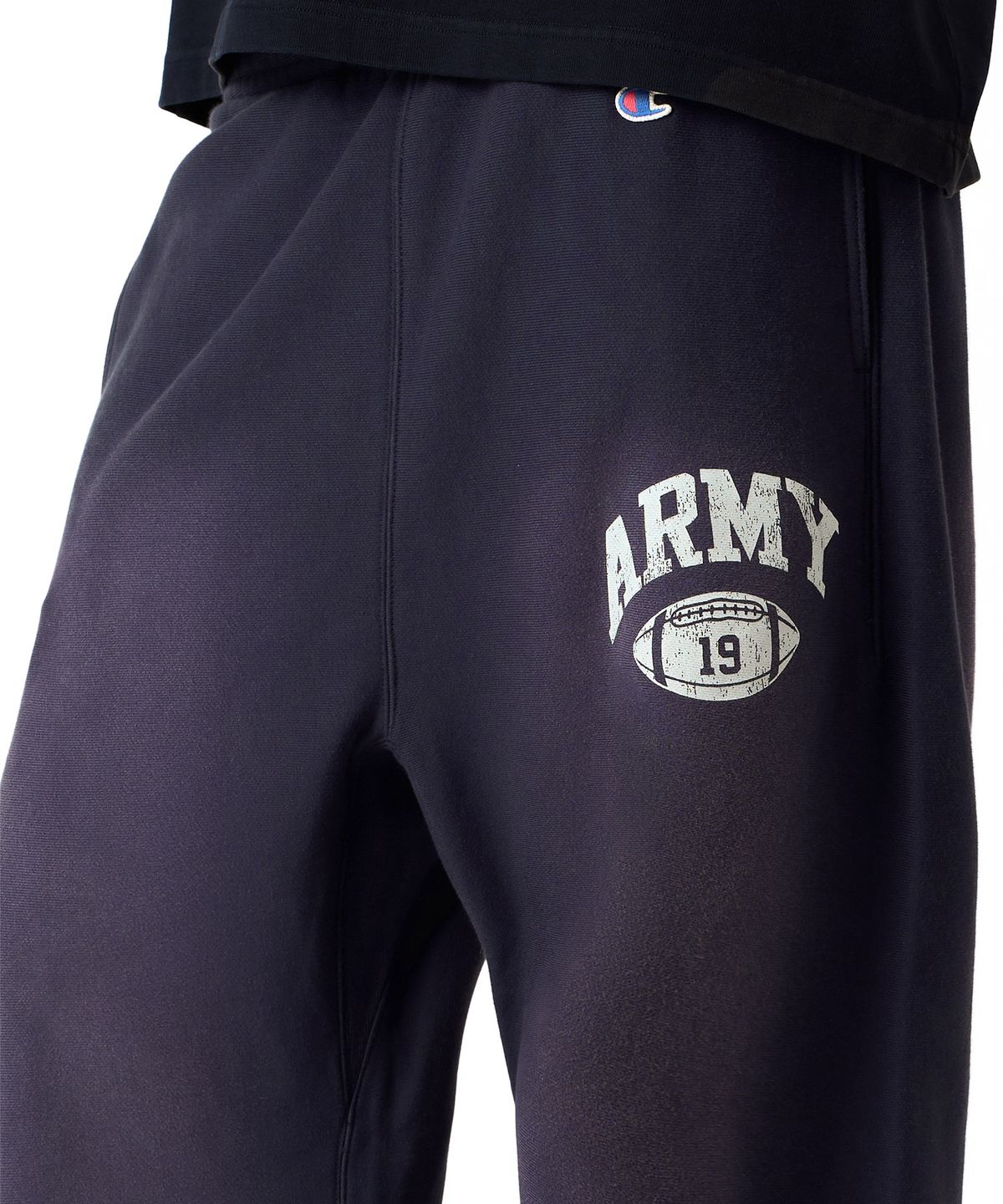 챔피온(CHAMPION) 헤리티지 ARMY 와이드핏 스웨트 팬츠 Navy