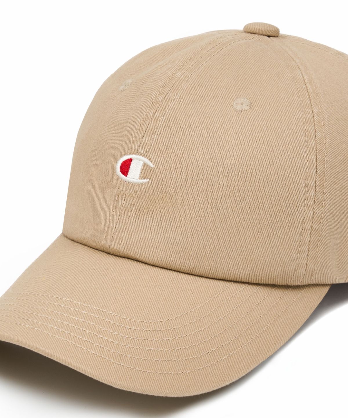 챔피온(CHAMPION) C로고 트윌 코튼 볼캡 Beige