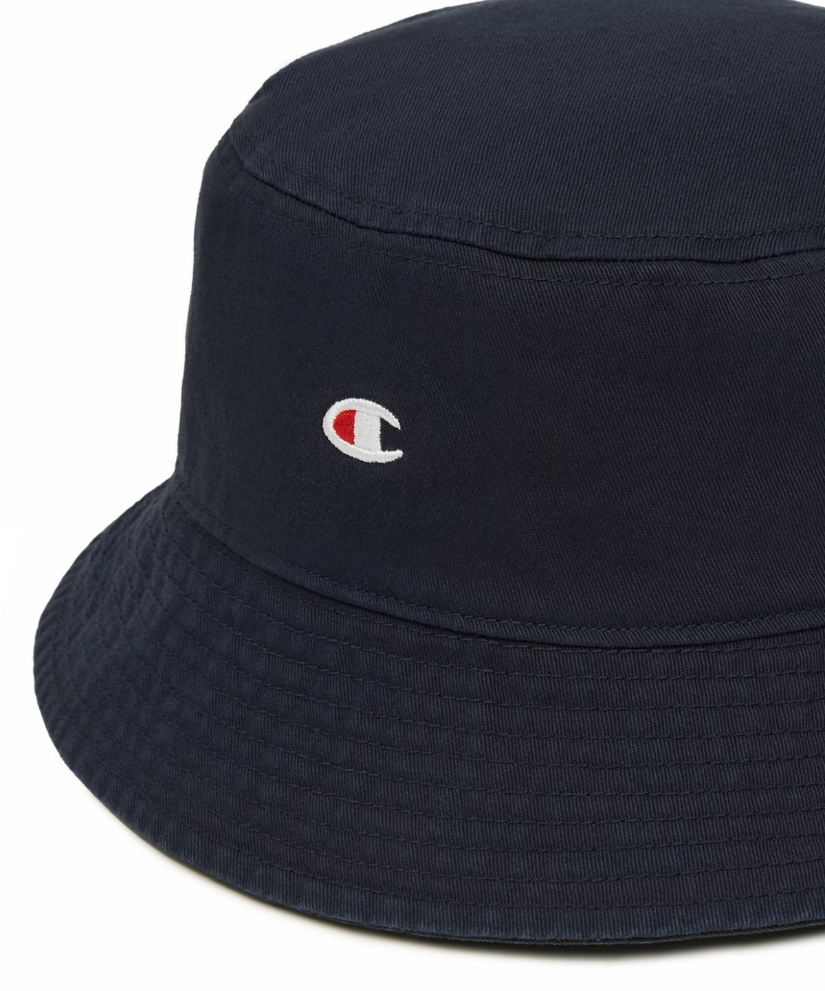 챔피온(CHAMPION) C로고 트윌 코튼 버킷햇 Navy