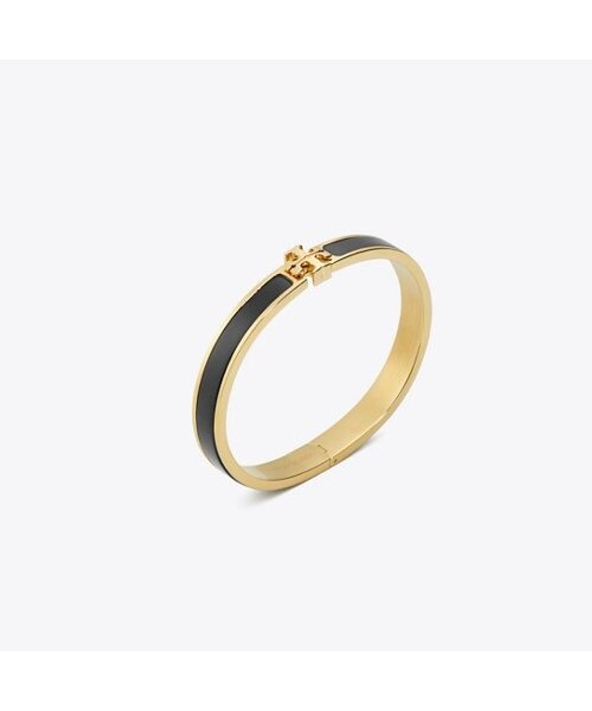 토리버치(TORYBURCH) 미디엄 아이콘 에나멜 브레이슬릿 - 블랙