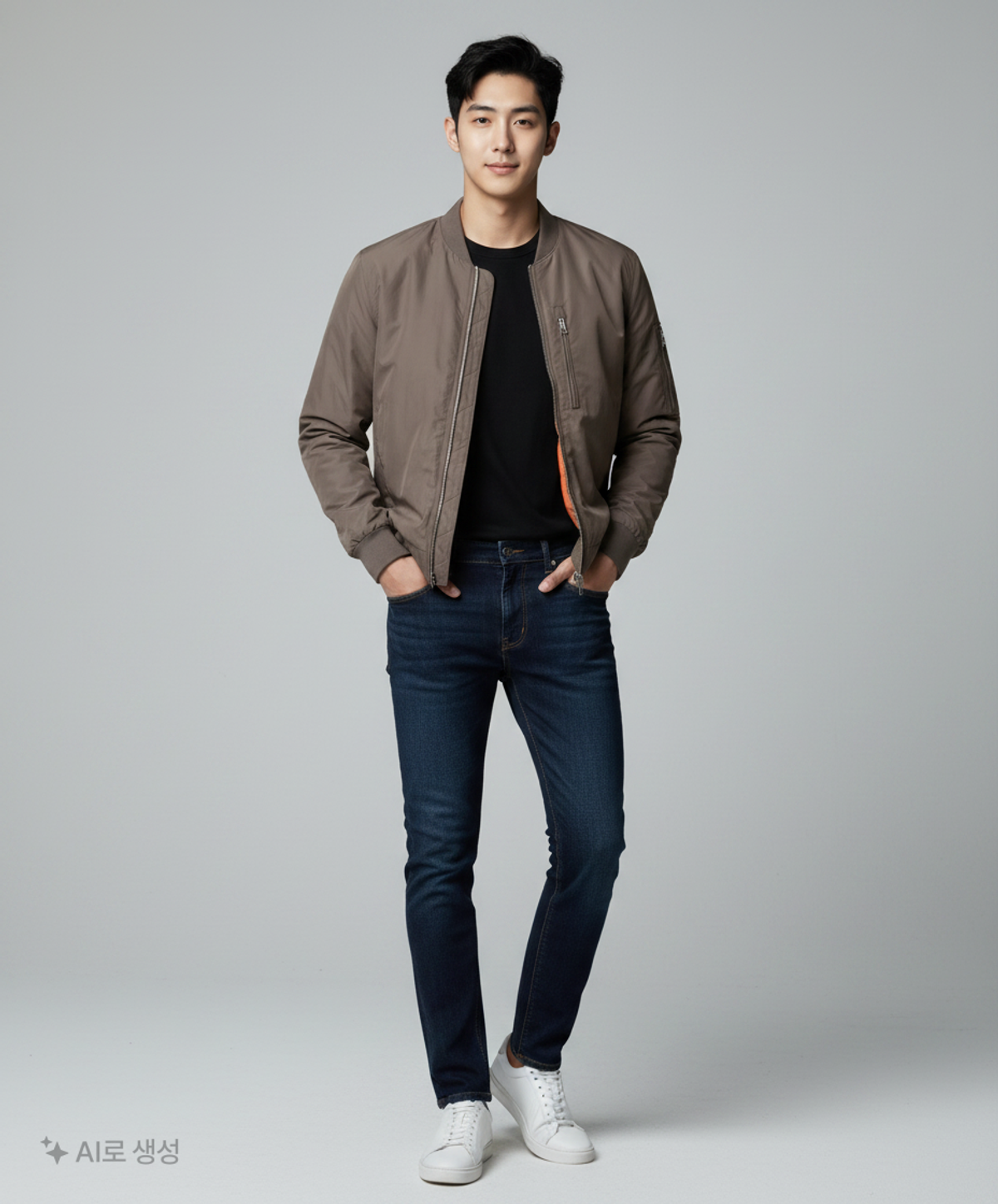 에이치앤엠(H&M) 항공 점퍼/블루종/MA-1 M