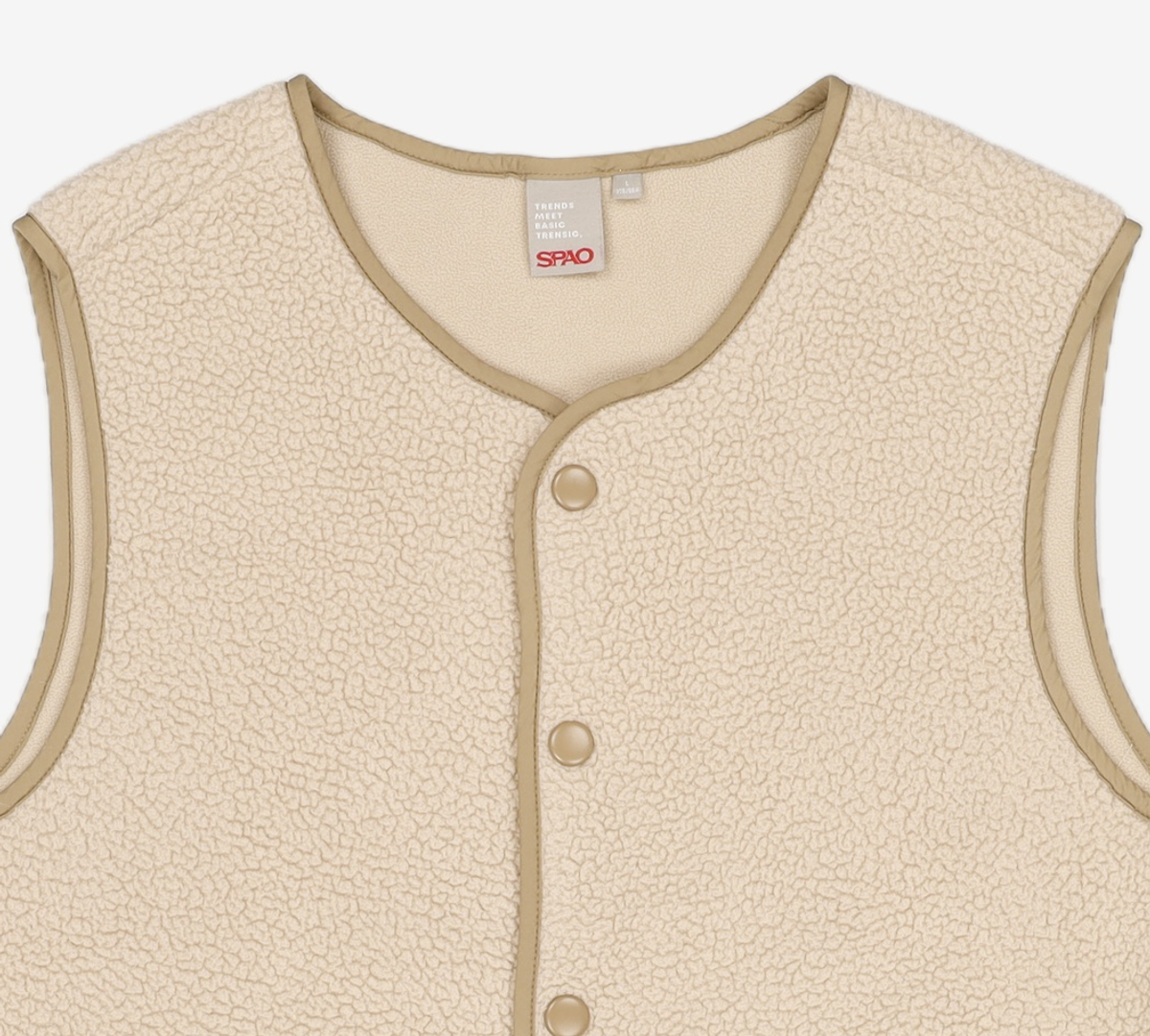 스파오(SPAO) 베이직 덤블 베스트_SPFZA49C06_BEIGE L
