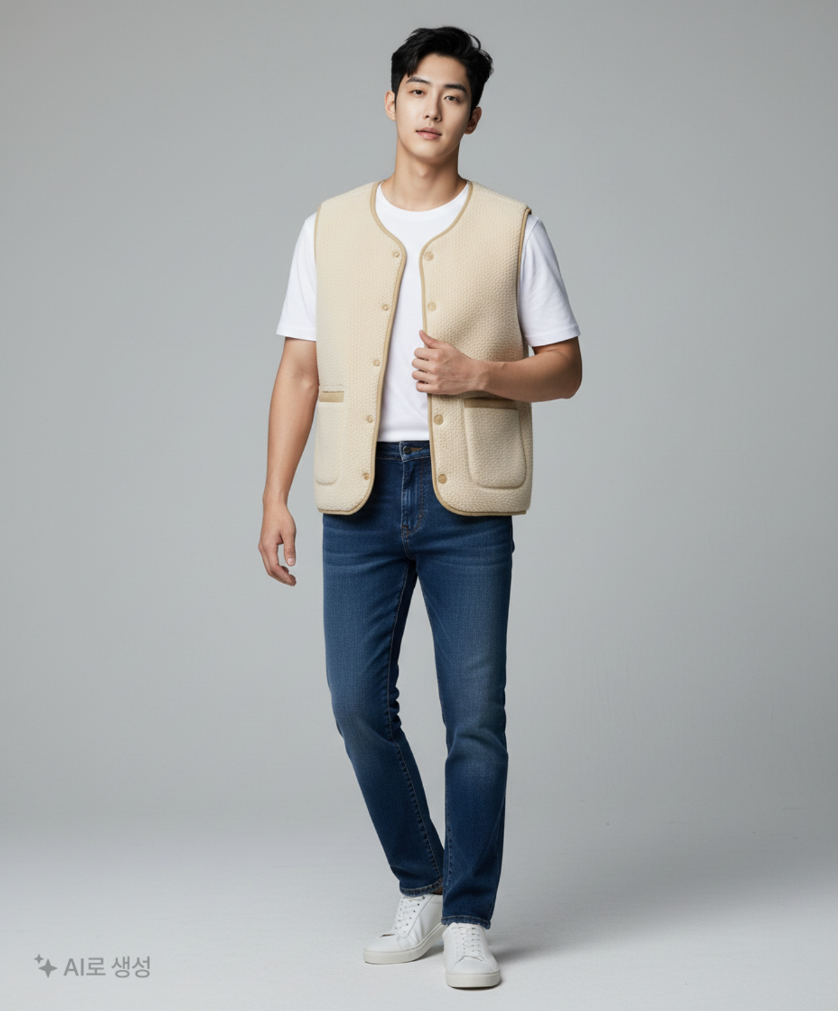 스파오(SPAO) 베이직 덤블 베스트_SPFZA49C06_BEIGE L