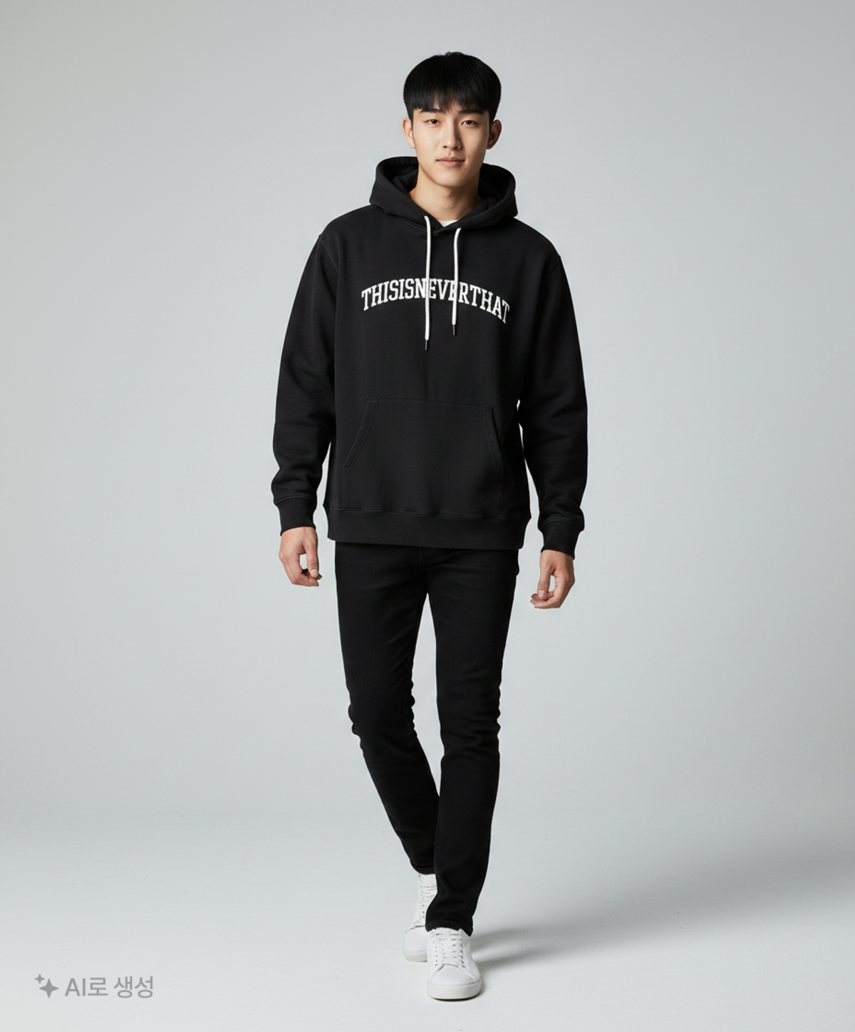 디스이즈네버댓(THISISNEVERTHAT) (FW21) Arch-Logo Hoodie - Black L
