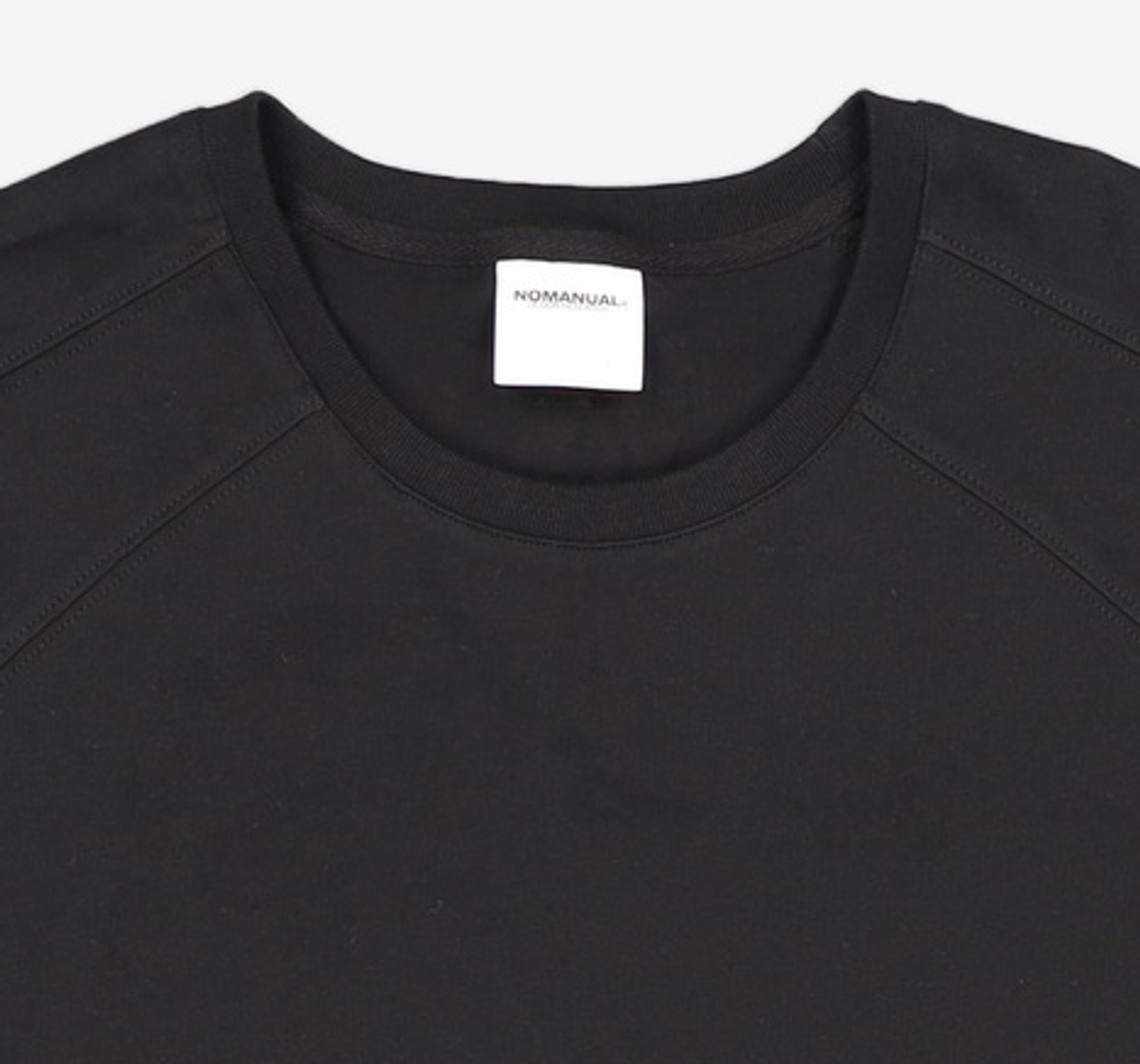 노매뉴얼(NOMANUAL) MOLTING T-SHIRT - BLACK L