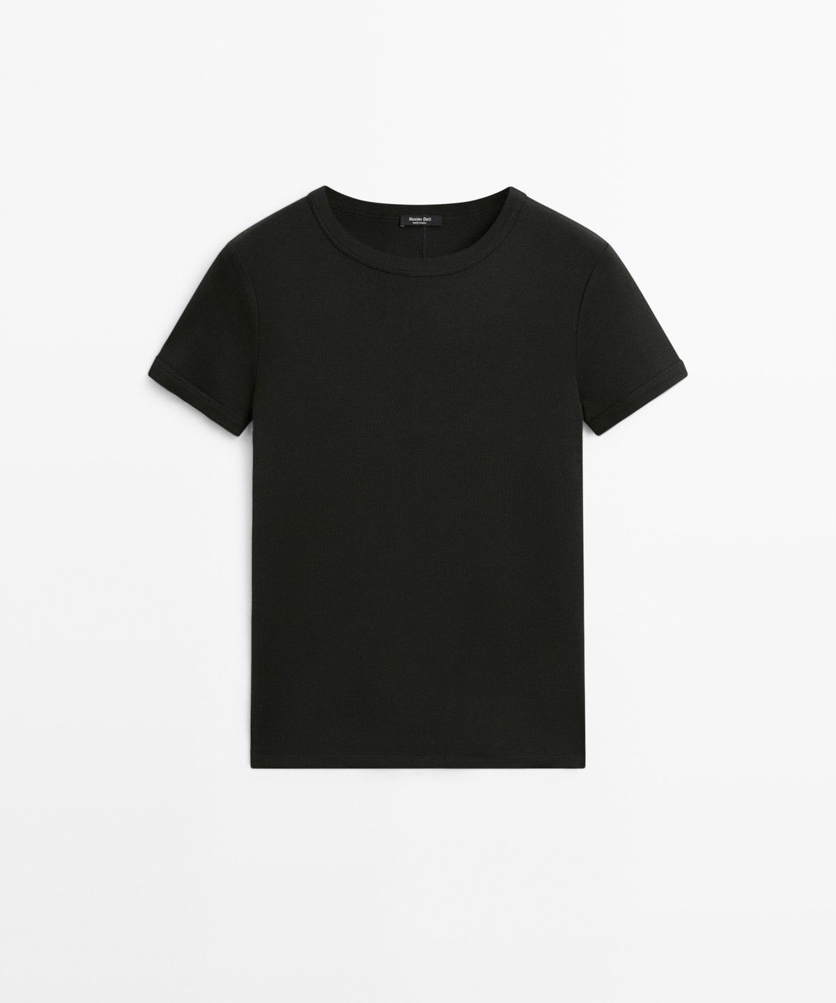 마시모두띠(MASSIMO DUTTI) 립 반팔 티셔츠