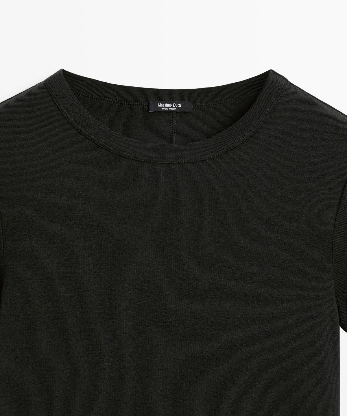 마시모두띠(MASSIMO DUTTI) 립 반팔 티셔츠