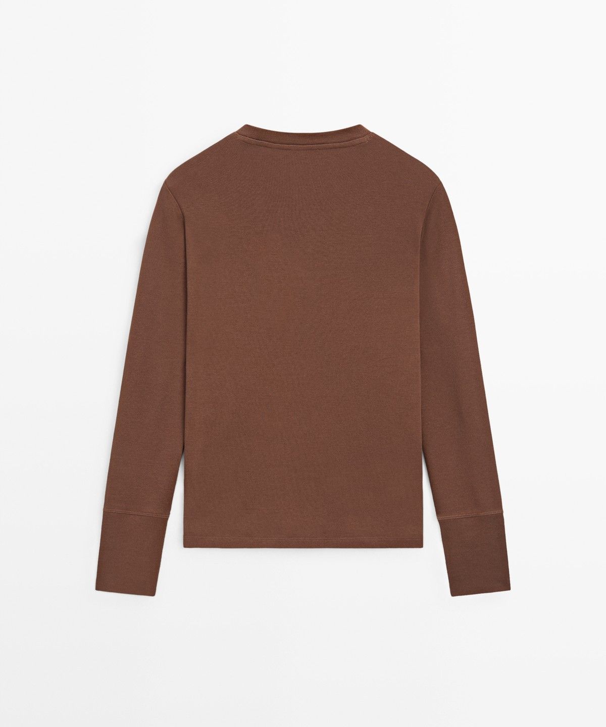 마시모두띠(MASSIMO DUTTI) 100% 코튼 긴소매 티셔츠
