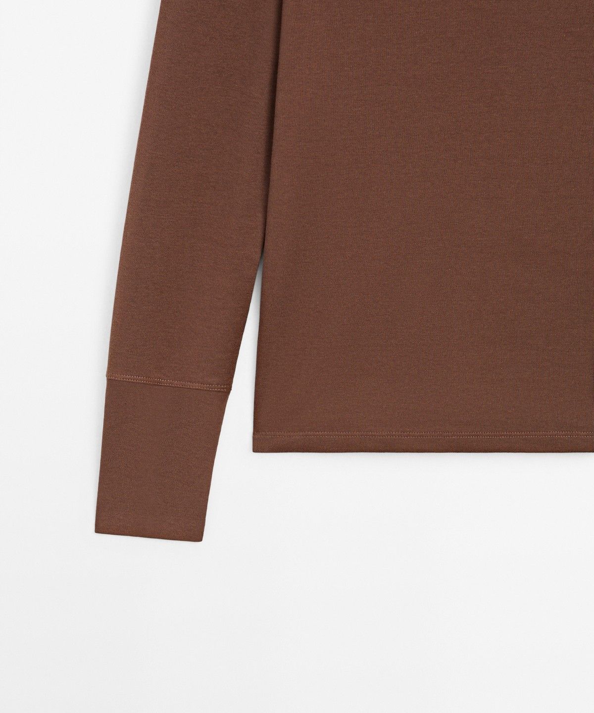 마시모두띠(MASSIMO DUTTI) 100% 코튼 긴소매 티셔츠