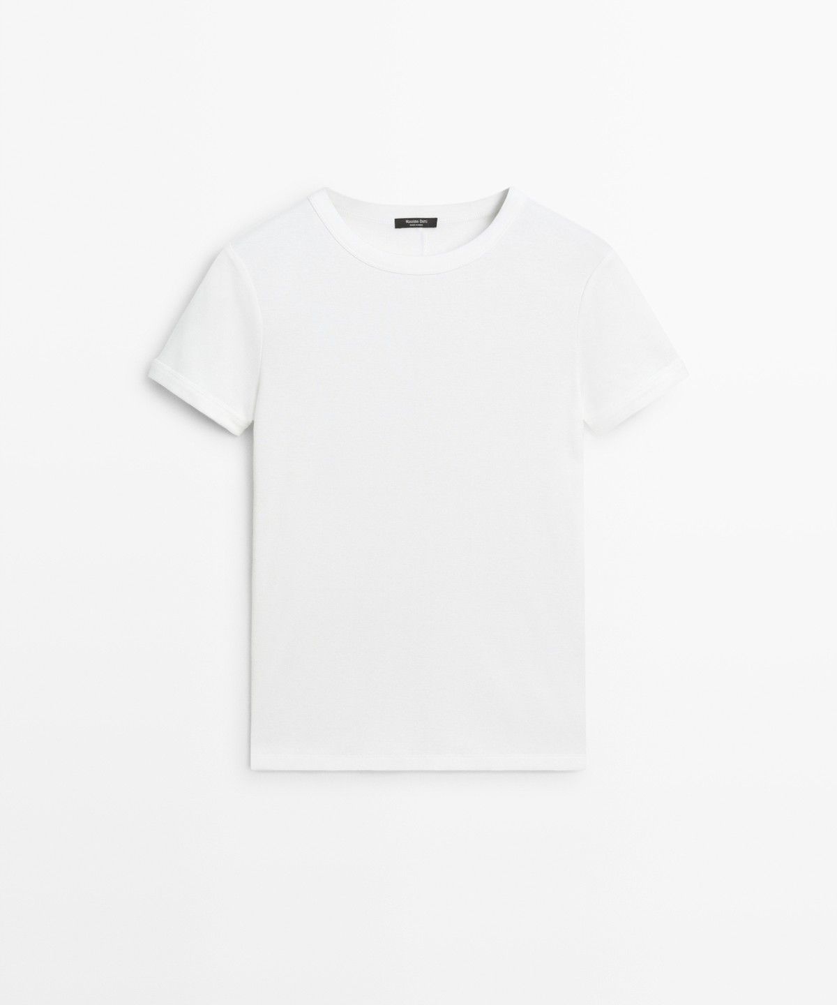 마시모두띠(MASSIMO DUTTI) 립 반팔 티셔츠