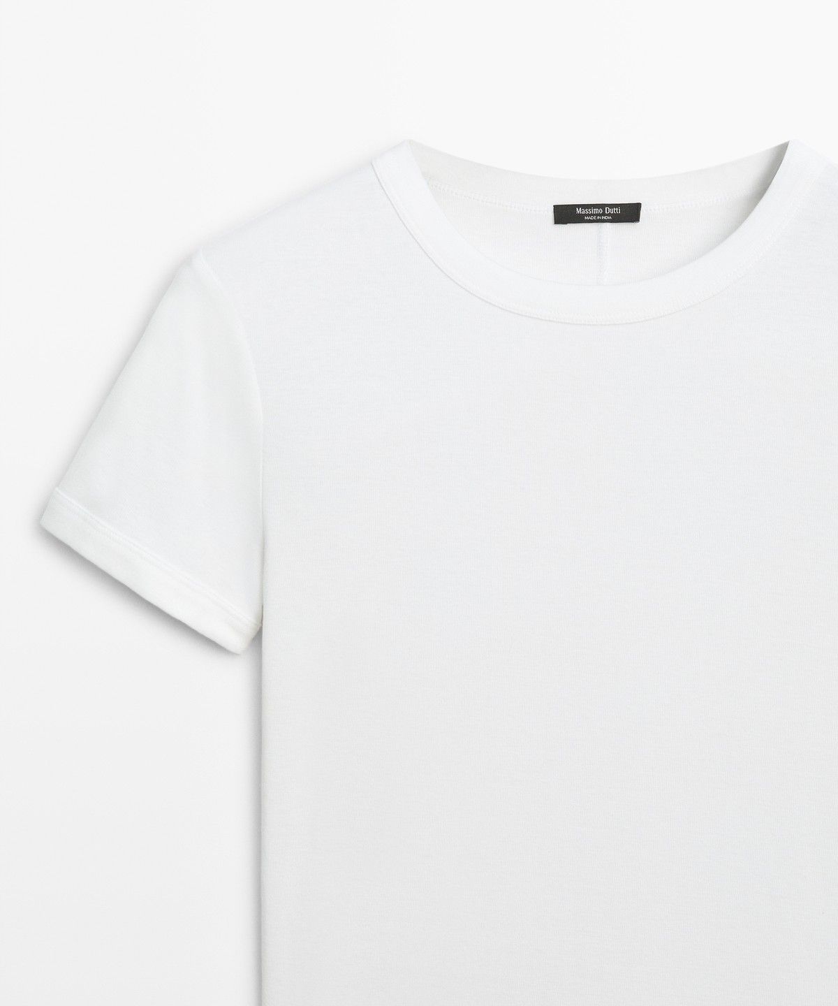 마시모두띠(MASSIMO DUTTI) 립 반팔 티셔츠