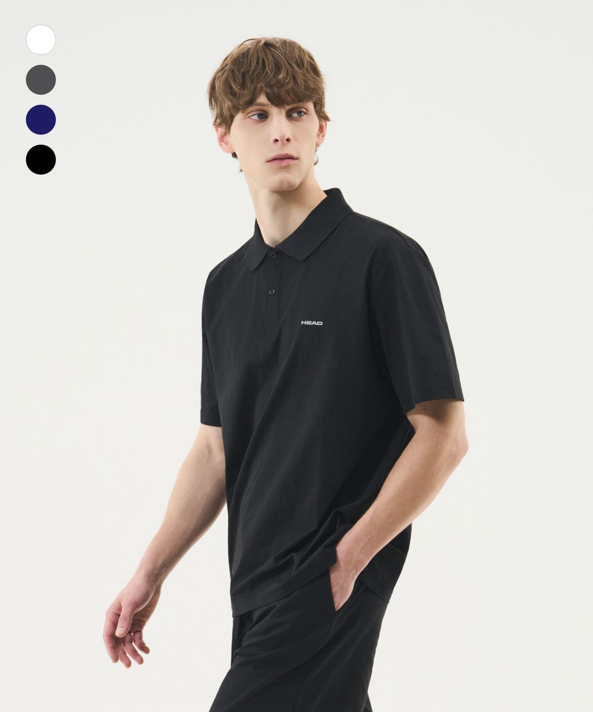 헤드(HEAD) 데일리 로고 카라 티셔츠 (4colors)