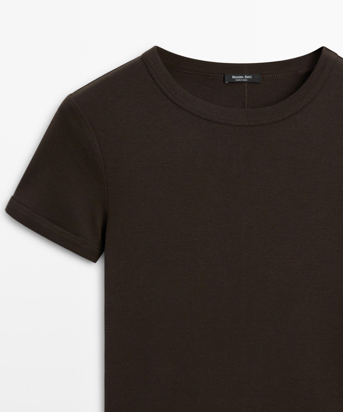 마시모두띠(MASSIMO DUTTI) 립 반팔 티셔츠