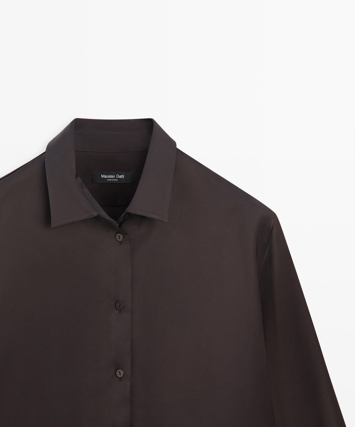 마시모두띠(MASSIMO DUTTI) 새틴 플루이드 셔츠