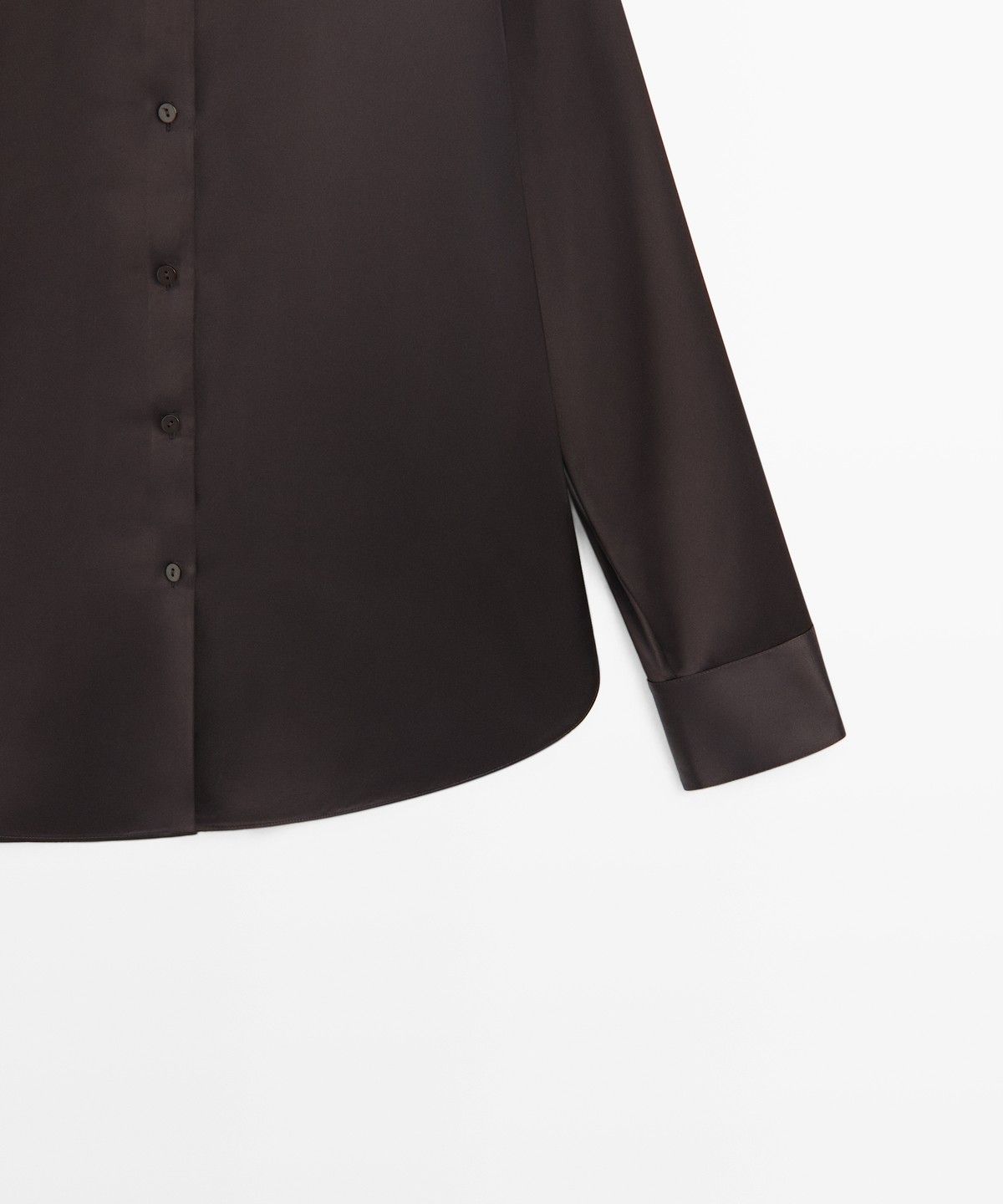 마시모두띠(MASSIMO DUTTI) 새틴 플루이드 셔츠