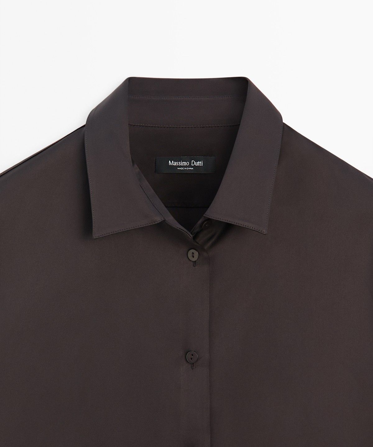 마시모두띠(MASSIMO DUTTI) 새틴 플루이드 셔츠