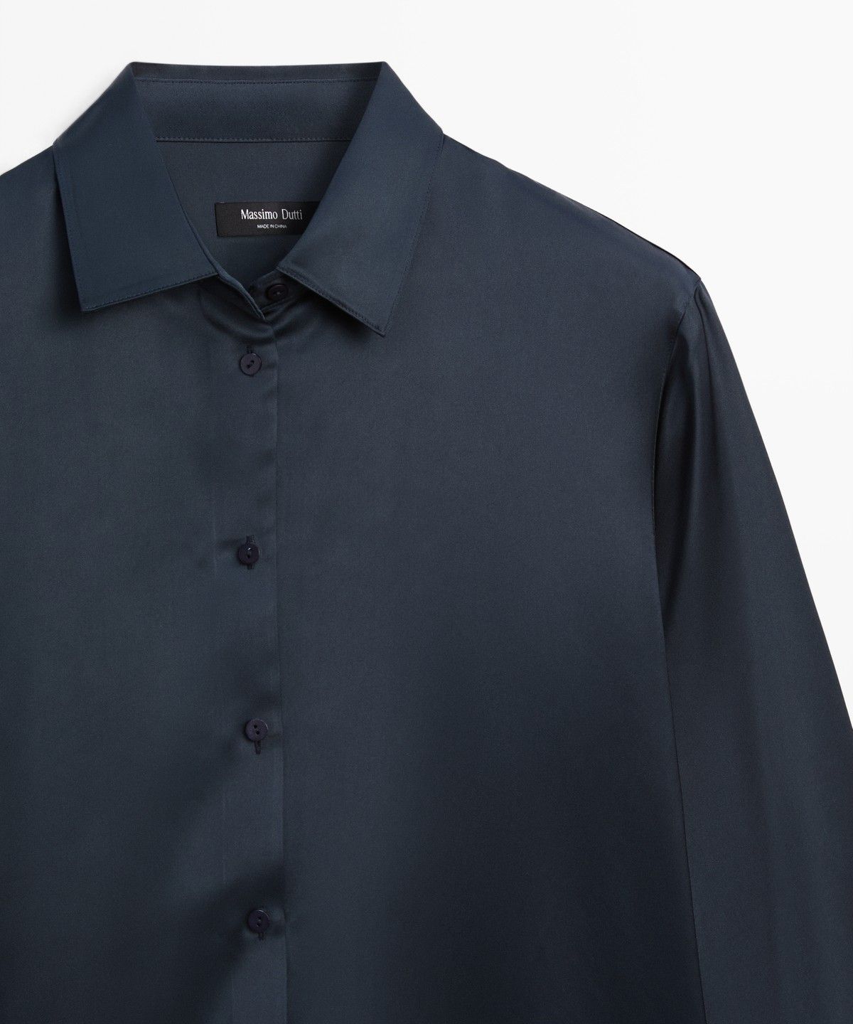 마시모두띠(MASSIMO DUTTI) 새틴 플루이드 셔츠