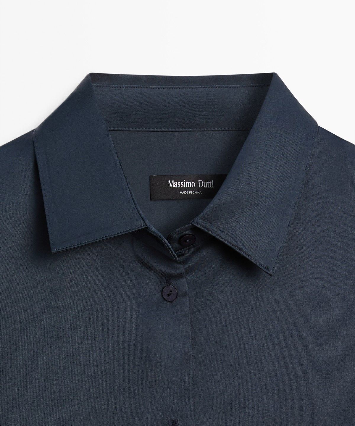 마시모두띠(MASSIMO DUTTI) 새틴 플루이드 셔츠
