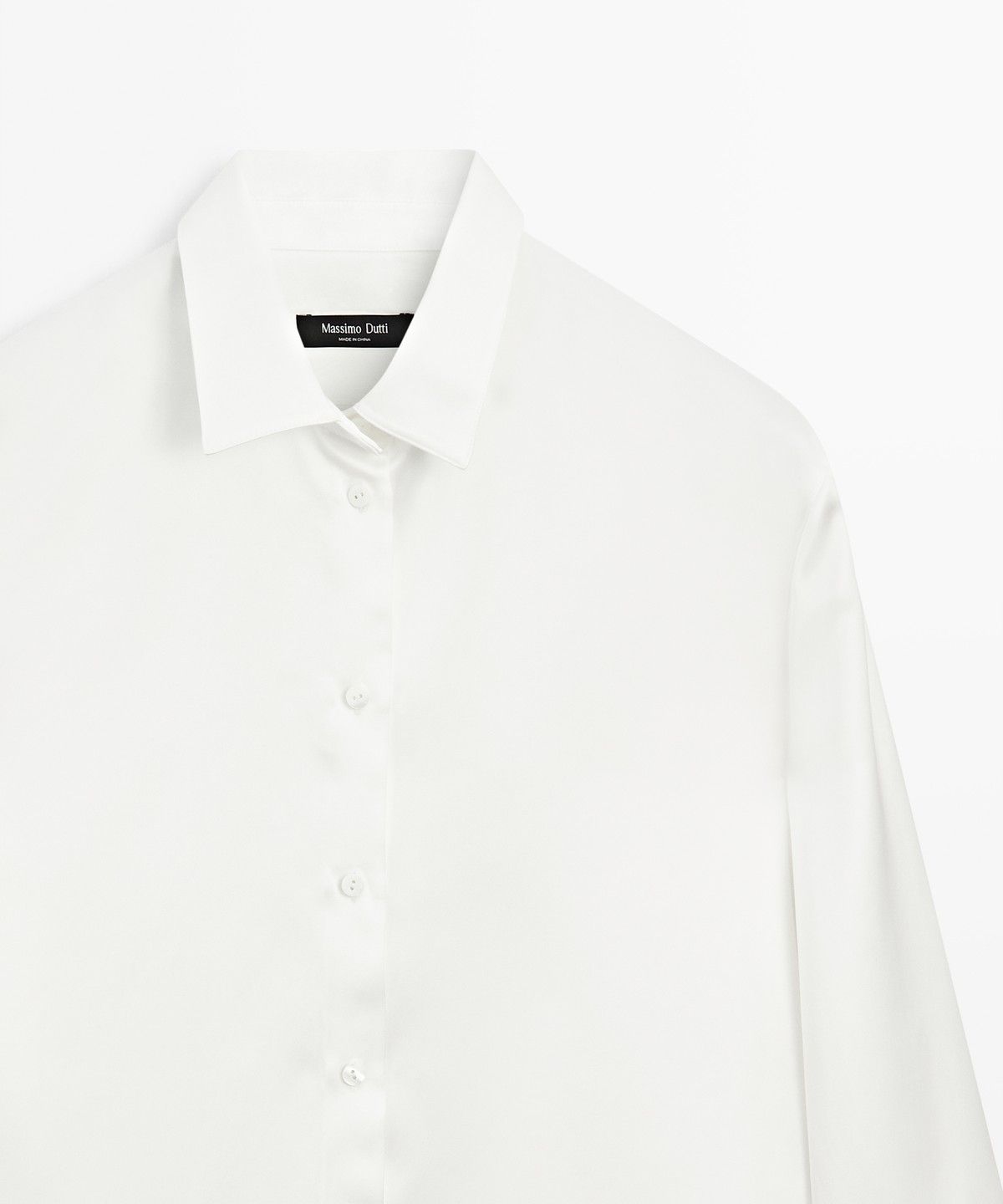 마시모두띠(MASSIMO DUTTI) 새틴 플루이드 셔츠