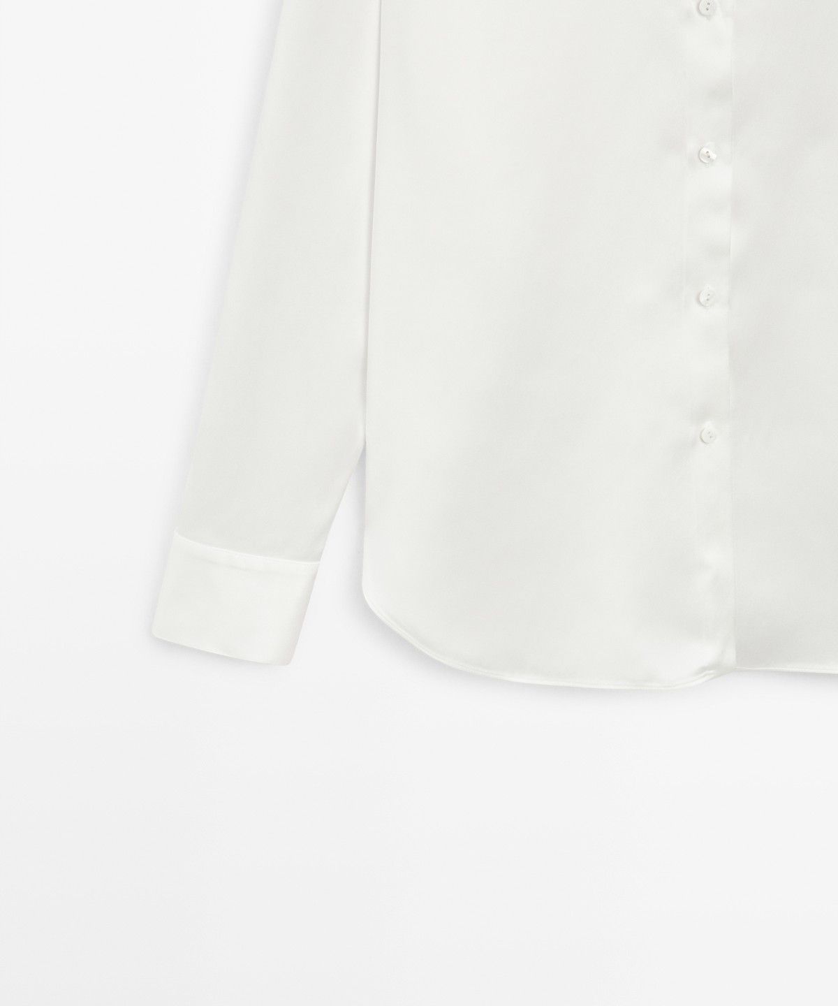 마시모두띠(MASSIMO DUTTI) 새틴 플루이드 셔츠