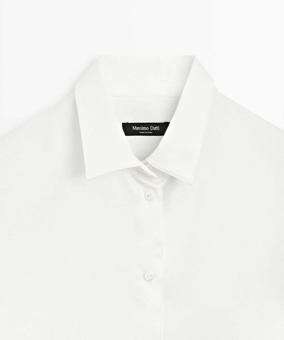 마시모두띠(MASSIMO DUTTI) 새틴 플루이드 셔츠