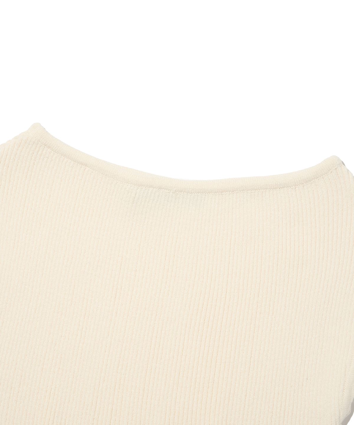 서울어패럴(SEOUL APPAREL) 시크 보트넥 슬리브리스 (베이지)