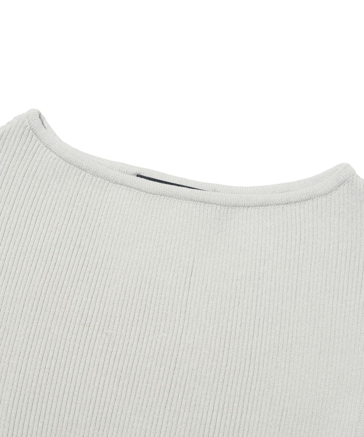 서울어패럴(SEOUL APPAREL) 시크 보트넥 슬리브리스 (그레이)