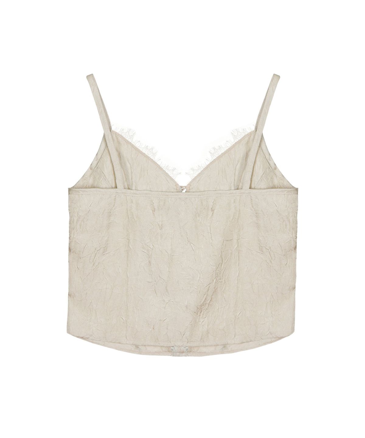 닉앤니콜(NICK&NICOLE) SATIN LACE CAMI TOP_BEIGE