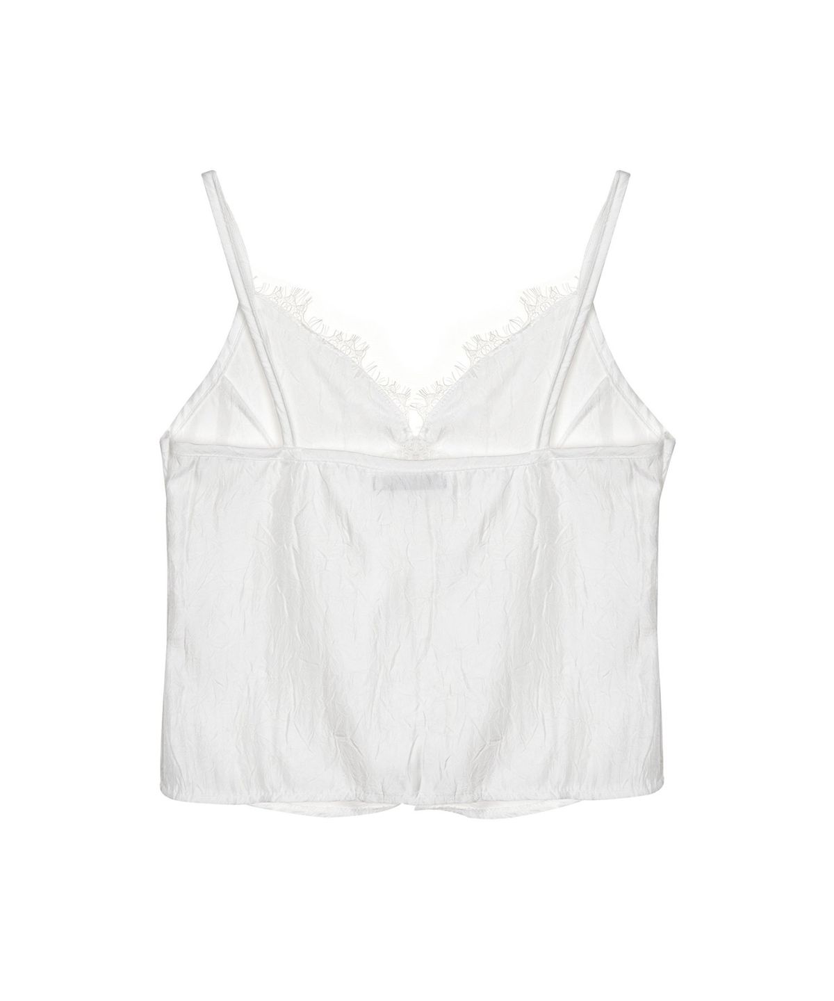 닉앤니콜(NICK&NICOLE) SATIN LACE CAMI TOP_IVORY