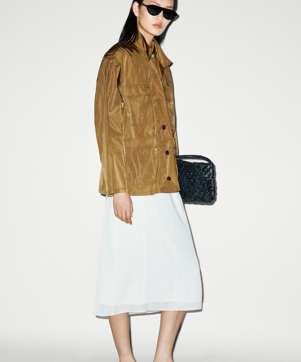 마시모두띠(MASSIMO DUTTI) 테크니컬 포켓 디테일 오버셔츠