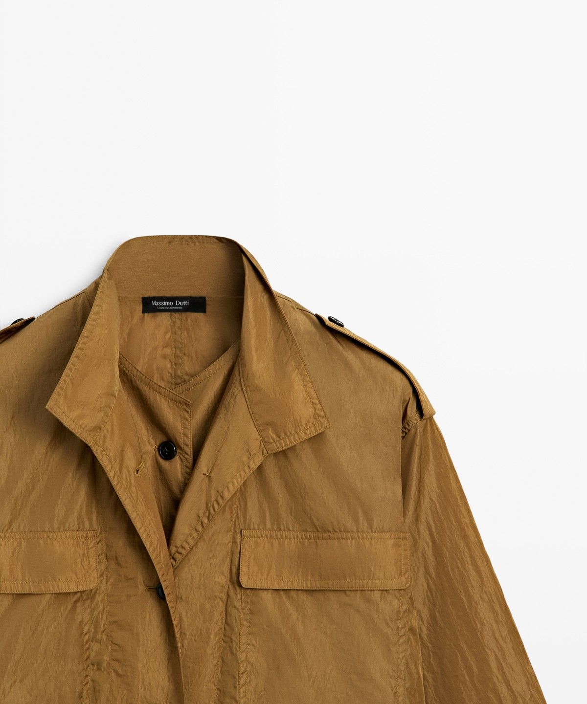 마시모두띠(MASSIMO DUTTI) 테크니컬 포켓 디테일 오버셔츠
