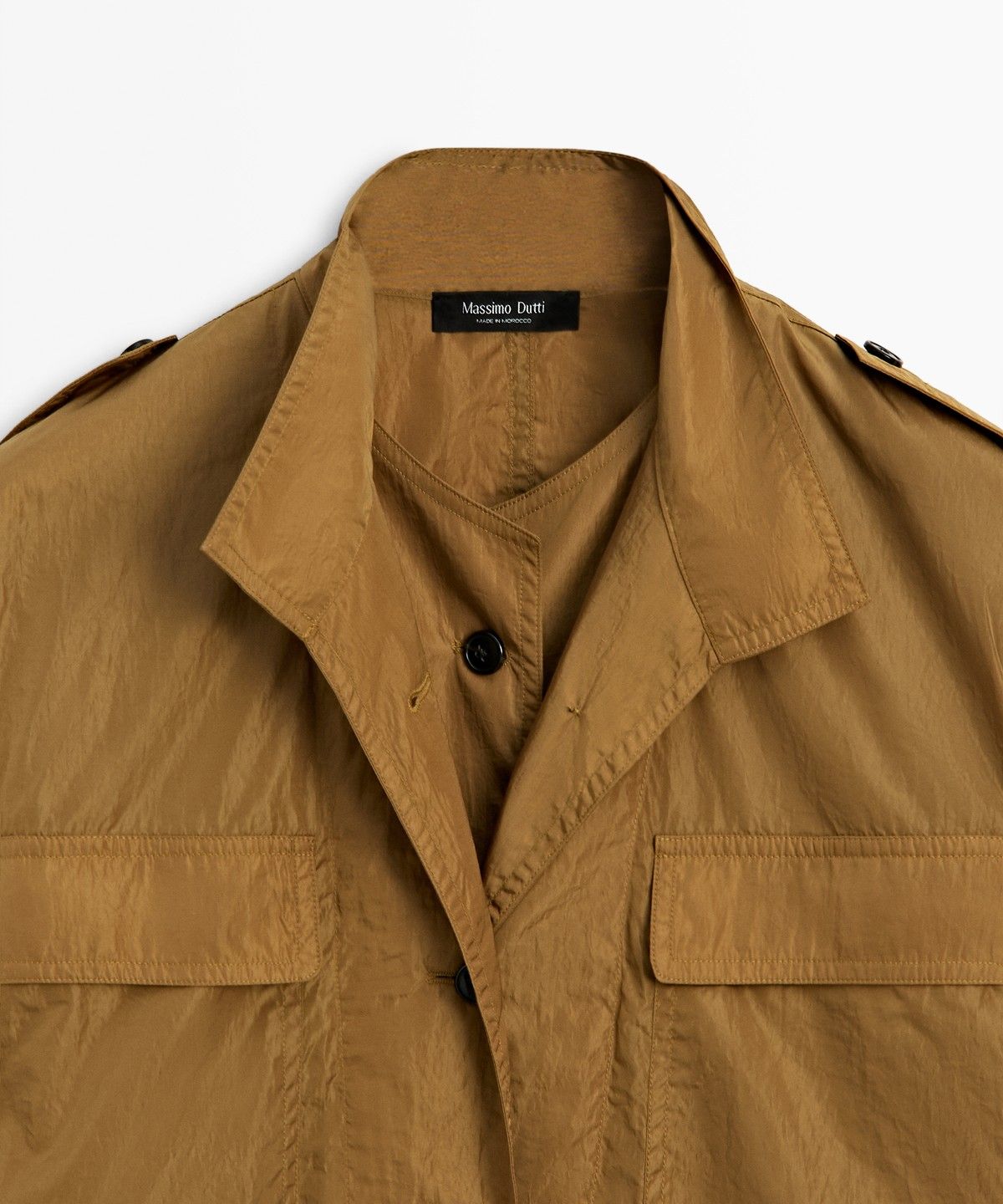 마시모두띠(MASSIMO DUTTI) 테크니컬 포켓 디테일 오버셔츠