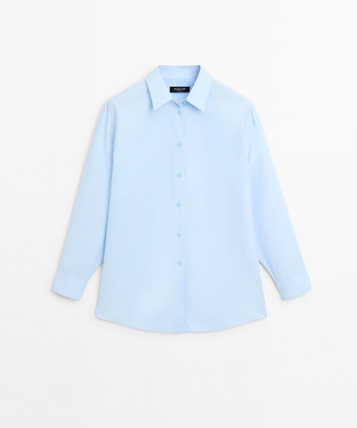 마시모두띠(MASSIMO DUTTI) 100% 코튼 포플린 셔츠