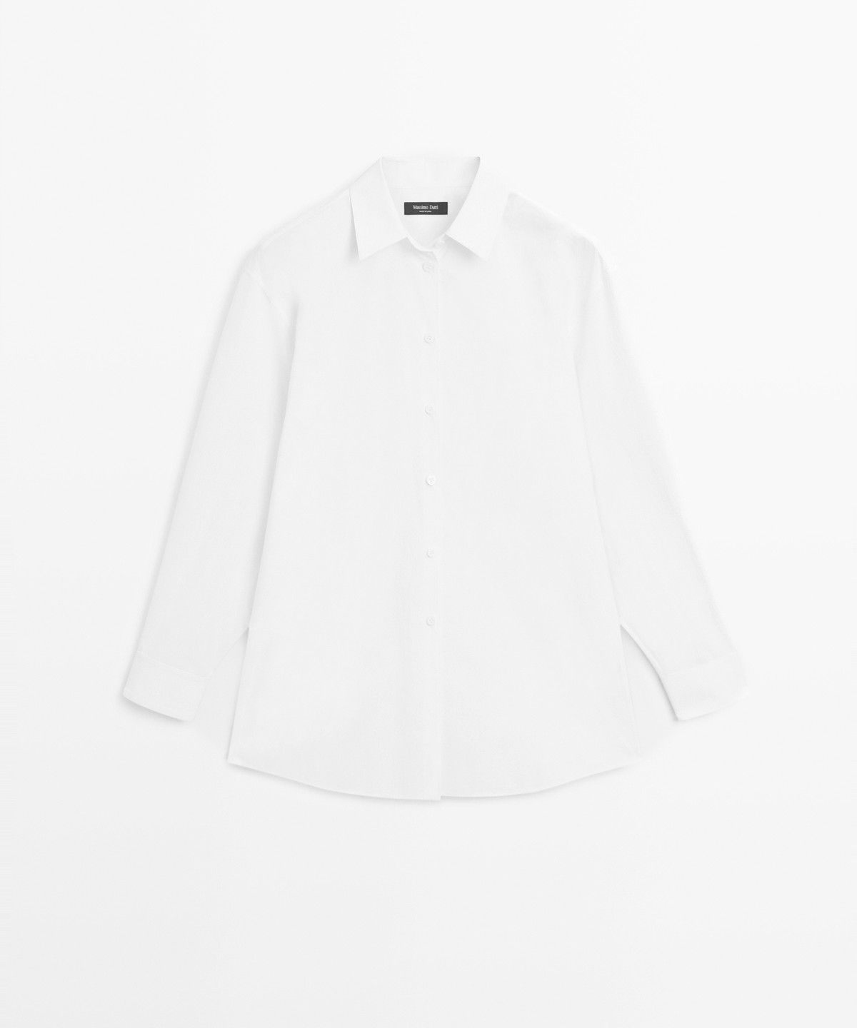 마시모두띠(MASSIMO DUTTI) 100% 코튼 포플린 셔츠