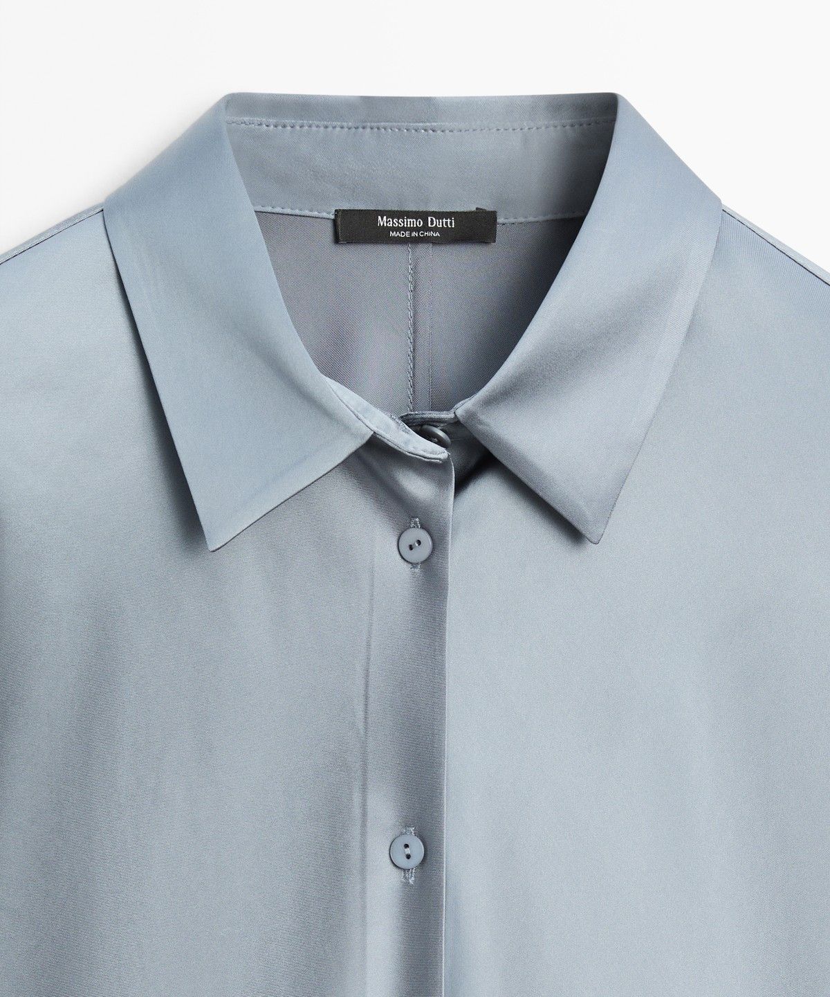 마시모두띠(MASSIMO DUTTI) 플루이드 새틴 셔츠