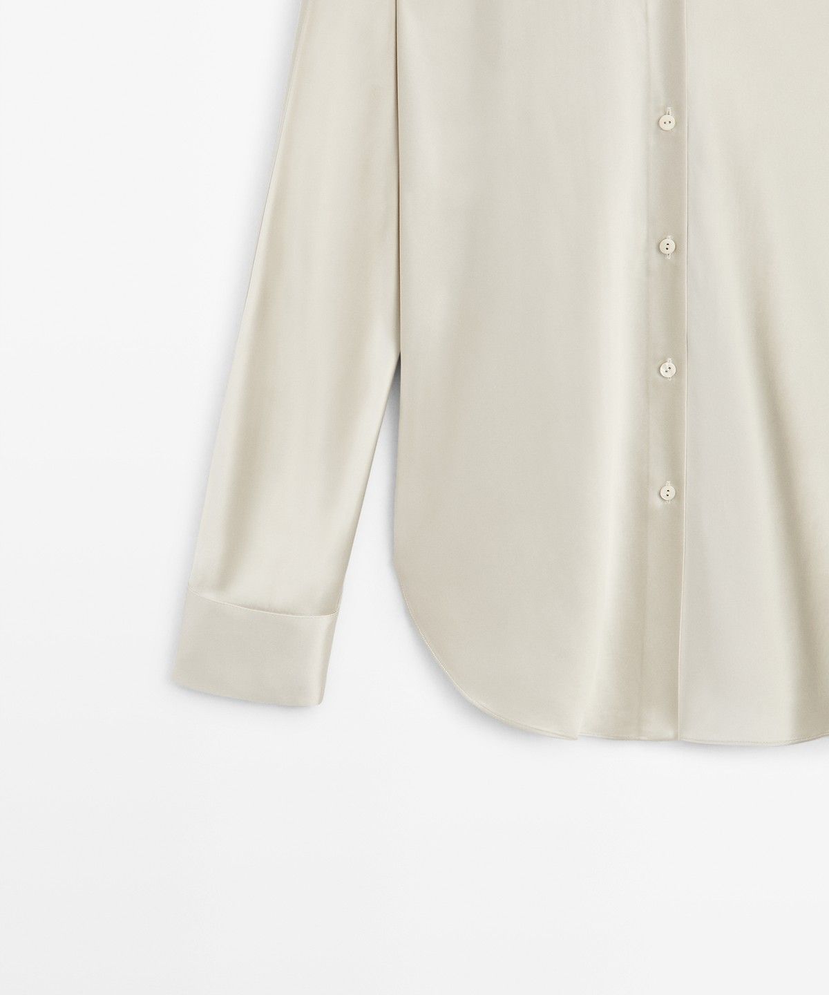 마시모두띠(MASSIMO DUTTI) 플루이드 새틴 셔츠
